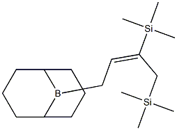 9-[(E)-3,4-Bis(trimethylsilyl)-2-butenyl]-9-borabicyclo[3.3.1]nonane Structure