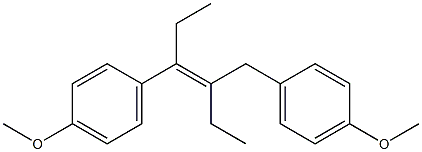 3-(p-Methoxybenzyl)-4-(p-methoxyphenyl)-3-hexene 구조식 이미지