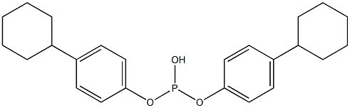 Phosphorous acid hydrogen bis(4-cyclohexylphenyl) ester 구조식 이미지