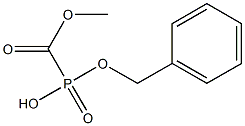 (Methoxycarbonyl)phosphonic acid benzyl ester 구조식 이미지