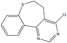 4-Chloro-5,6-dihydro[1]benzothiepino[5,4-d]pyrimidine Structure