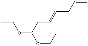 3,6-Heptadienal diethyl acetal Structure