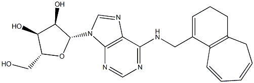 N-[[(4,5-Dihydro-3H-benzocyclohepten)-1-yl]methyl]adenosine Structure