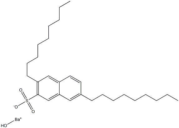 3,7-Dinonyl-2-naphthalenesulfonic acid hydroxybarium salt Structure