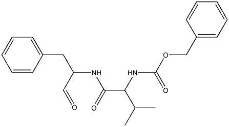 N-(1-Formyl-2-phenylethyl)-2-(benzyloxycarbonylamino)-3-methylbutyramide Structure