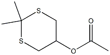 5-Acetyloxy-2,2-dimethyl-1,3-dithiane 구조식 이미지