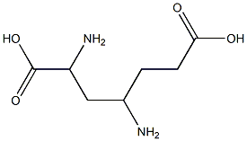2,4-Diaminopimelic acid Structure