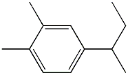 1,2-Dimethyl-4-sec-butylbenzene Structure