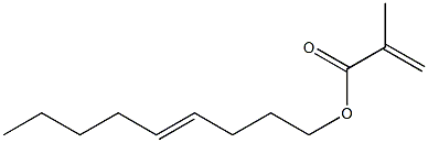 Methacrylic acid (4-nonenyl) ester Structure
