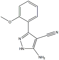 5-Amino-3-(2-methoxyphenyl)-1H-pyrazole-4-carbonitrile Structure