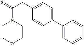 4-(4-Biphenylylthioacetyl)morpholine Structure