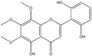 2',5,6'-Trihydroxy-6,7,8-trimethoxyflavone Structure