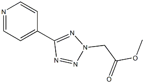 5-(4-Pyridyl)-2H-tetrazole-2-acetic acid methyl ester Structure