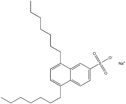 5,8-Diheptyl-2-naphthalenesulfonic acid sodium salt 구조식 이미지