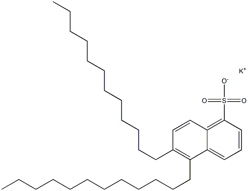 5,6-Didodecyl-1-naphthalenesulfonic acid potassium salt Structure