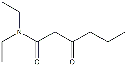 N,N-Diethyl-3-oxohexanamide 구조식 이미지