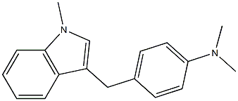 N,N-Dimethyl-4-[(1-methyl-1H-indol-3-yl)methyl]aniline Structure