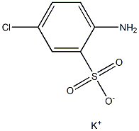 2-Amino-5-chlorobenzenesulfonic acid potassium salt 구조식 이미지