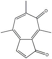 4,6,8-Trimethylazulene-1,7-dione Structure