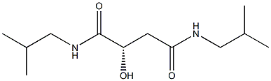 [S,(-)]-2-Hydroxy-N,N'-diisobutylsuccinamide 구조식 이미지