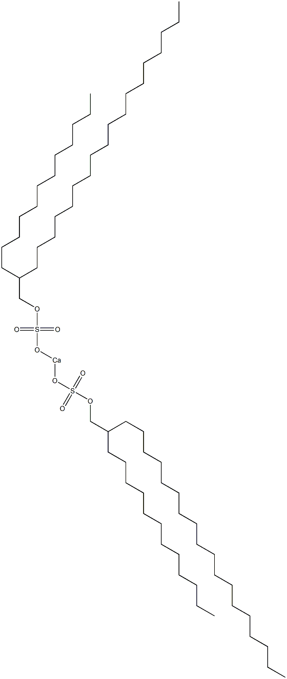 Bis(2-dodecylicosyloxysulfonyloxy)calcium Structure