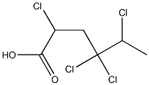 2,4,4,5-Tetrachlorocaproic acid 구조식 이미지