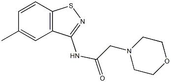 N-(5-Methyl-1,2-benzisothiazol-3-yl)-2-(4-morpholinyl)acetamide Structure