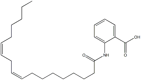 N-[(9Z,12Z)-1-Oxo-9,12-octadecadienyl]anthanilic acid 구조식 이미지