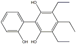 3,4,5-Triethyl-1,1'-biphenyl-2,2',6-triol Structure