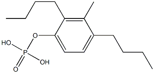 Phosphoric acid dibutyl(3-methylphenyl) ester 구조식 이미지