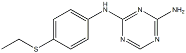 N-[4-(Ethylthio)phenyl]-1,3,5-triazine-2,4-diamine 구조식 이미지