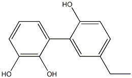 5'-Ethyl-1,1'-biphenyl-2,2',3-triol 구조식 이미지