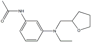 3'-[N-Ethyl-N-(tetrahydrofuran-2-ylmethyl)amino]acetanilide 구조식 이미지