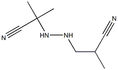 3-[2-(1-Cyano-1-methylethyl)hydrazino]-2-methylpropiononitrile 구조식 이미지