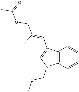 1-(Methoxymethyl)-3-(2-methyl-3-acetoxy-1-propenyl)-1H-indole Structure