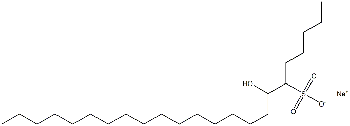 7-Hydroxytricosane-6-sulfonic acid sodium salt 구조식 이미지