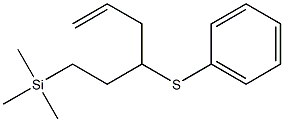 (3-Phenylthio-5-hexenyl)trimethylsilane 구조식 이미지