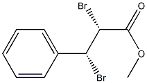 (2R,3R)-2,3-Dibromo-3-phenylpropionic acid methyl ester Structure