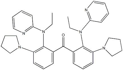 (Pyrrolidin-1-yl)[2-[ethyl(pyridin-2-yl)amino]phenyl] ketone Structure