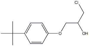 1-(p-tert-Butylphenoxy)-3-chloro-2-propanol Structure