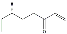 [S,(+)]-6-Methyl-1-octen-3-one 구조식 이미지