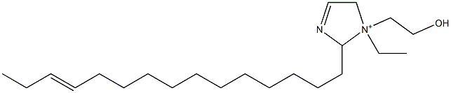 1-Ethyl-1-(2-hydroxyethyl)-2-(12-pentadecenyl)-3-imidazoline-1-ium Structure