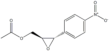 (2S,3S)-1-Acetyloxy-2,3-epoxy-3-(4-nitrophenyl)propane 구조식 이미지