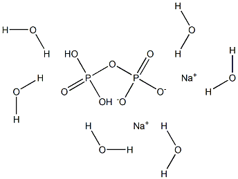 Sodium dihydrogen diphosphate hexahydrate Structure