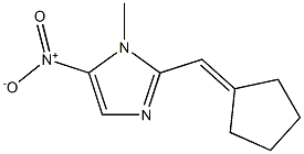 1-Methyl-2-(cyclopentylidenemethyl)-5-nitro-1H-imidazole Structure