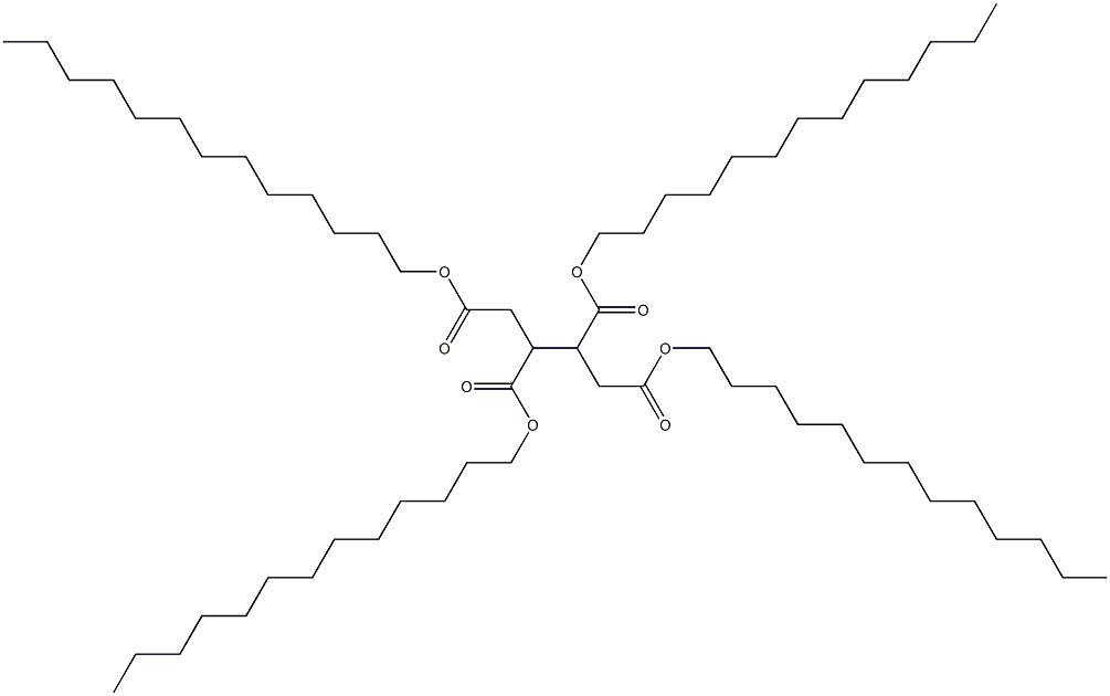 1,2,3,4-Butanetetracarboxylic acid tetratridecyl ester 구조식 이미지