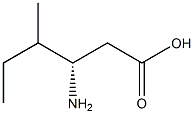(3S)-3-Amino-4-methylhexanoic acid Structure