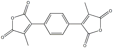 3,3'-(1,4-Phenylene)bis(4-methylfuran-2,5-dione) 구조식 이미지