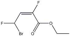 (E)-4-Bromo-2,4-difluoro-2-butenoic acid ethyl ester Structure