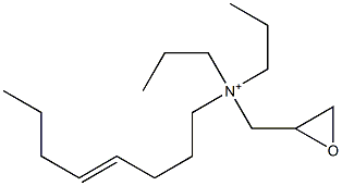 N-(4-Octenyl)-N,N-dipropyl-2-oxiranemethanaminium Structure